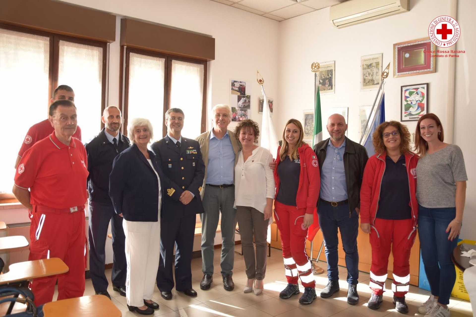 T. Col. Vito Casano in visita presso CRI Parma