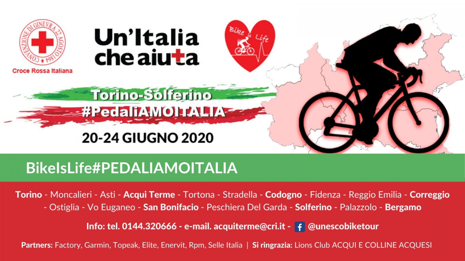 Torino-Solferino #PEDALIAMOITALIA: per ricordare le vittime del Covid-19